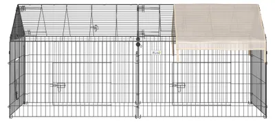 Image de Cage pour petits animaux - Enclos pour lapins - Enclos pour animaux - Enclos d'extérieur - Enclos de sécurité