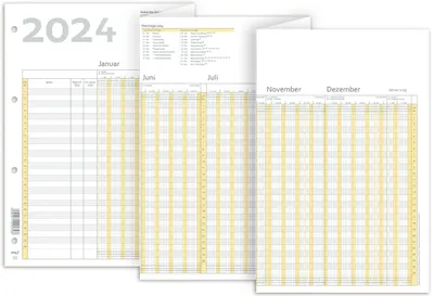 Produktbild von RNKVERLAG 2910/24 - Urlaubsplaner 2024 Datenerfassung für bis zu 26 Mitarbeiter,