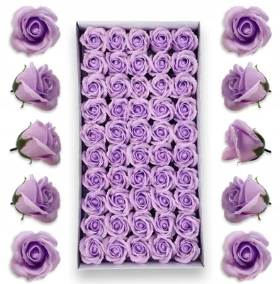 Produktbild von Inspiruj Seifenrosen 50 Stück Dekoration für Flowerboxen