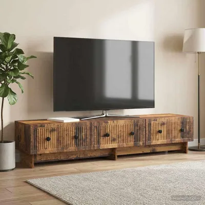 Productafbeelding van Maison Exclusive - TV-meubels: 147 x 34,5 x 30 cm. Gemaakt van gerecycled hout en houtvezel