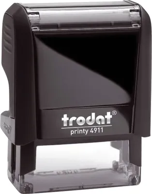 Obrázok produktu pre Trodat Printy 4911, Samonamáčacie, Vlastná pečiatka, Plast, 35 x 14 mm, Čierna, Červená, Čierna