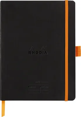 Produktbild von Rhodia Meeting A5+ 80bl 90g schwarz