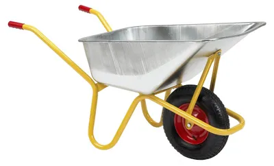 Produktbild von RAVENDO BC1100 S montierte Profi Bauschubkarre Schubkarre Betonkarre kranbar 110l 250kg