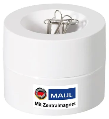 Image de MAUL Distributeur d'agrafes MAULpro plastique acier métal 7.3 x 7.3 x 6 cm blanc