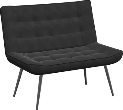 Produktbild von vidaXL Sitzbank Schwarz 110x74x84 cm Samt