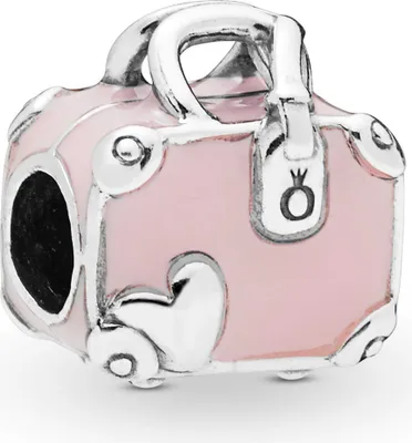 Produktbild von Pandora 798063EN124 Charm Pink Travel Bag Sterling-Silber