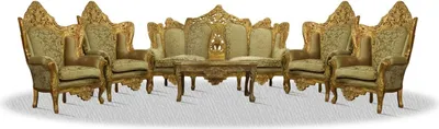 Produktbild von Casa Padrino Barock Sofa Set Antik Gold - Edel & Prunkvoll
