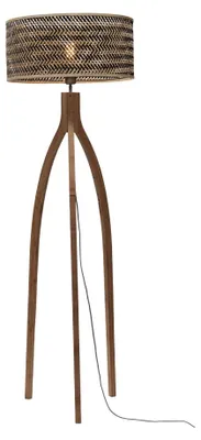 Produktbild von GOOD&MOJO Stehlampe Java 3-Fuß 50x22 Natur Schwarz