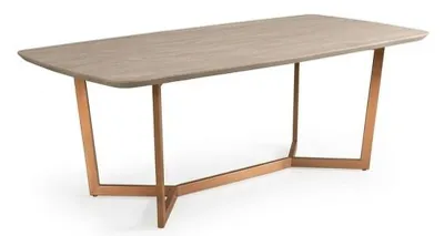 Obrázek produktu pro Moderní jídelní stůl, obdélníkový, dřevěný design, kuchyňský stůl, stůl do jídelny
