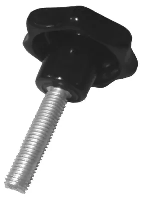Produktbild von 1 Stück Sterngriffschraube M12 x 40 mm DIN6336 A schwarz Ø63