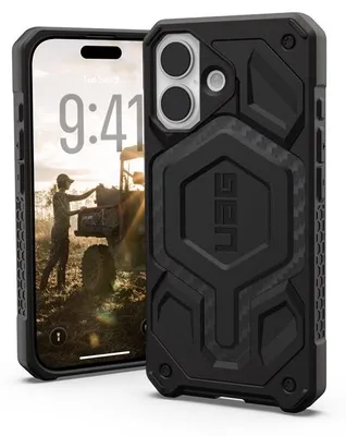 Zdjęcie produktu dla Urban Armor Gear Monarch Pro, Pokrowiec, Apple, iPhone 17, 16 cm (6.3"), Czarny, Carbon
