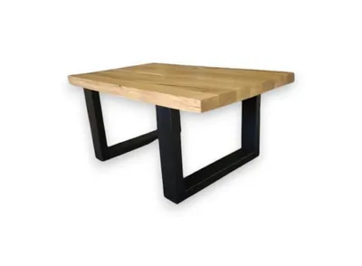 Produktbild von Couchtisch mit Stahlbeinen U-Beine 60x80cm, Beistelltisch, Couchtisch, Couchtisch, Beistelltisch, kleiner Tisch, Kaffeetisch