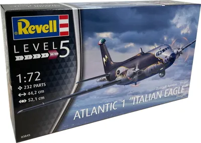 Produktbild von Revell 03845 Atlantic 1 Italien EAGLE Dassault Aviation - Breguet Magpie 232-teilig Maßstab 1:72 für Experten