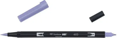 Produktbild von Tombow ABT-603, Fein, 1 Farben, Violett, Rundspitze & Bürstenspitze, 0,3 mm, 3 mm