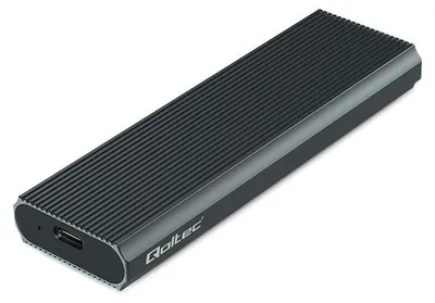 Obrázok produktu pre Qoltec Enclosure for M.2 SSD | NVMe | PCIe | USB3.1 | 10Gb/s | 4TB | Graphit