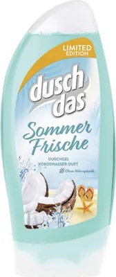 Produktbild von DuschDas Duschgel Sommerfrische mit Kokoswasser Duft 6 x 250ml Flasche