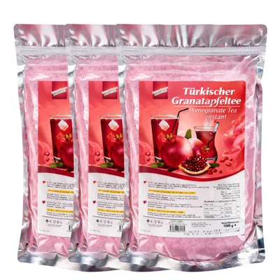 Produktbild von Granatapfeltee Pulver 3x 1 kg Instantgetränk köstlich & fruchtig