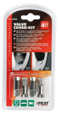 Immagine prodotto di Kit coperchio, set di 4 cappucci e 4 manicotti per valvole