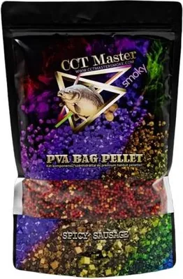 Zdjęcie produktu dla CCT Master – granulki Smoky PVA Bag Pellet Spicy Sausage 2–3 mm 700 g