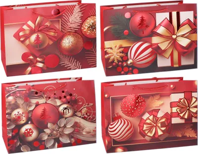 Immagine prodotto di Sacchetto regalo S 18x24x10 cm NATALE