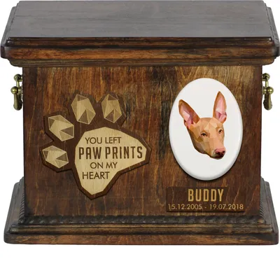Productafbeelding van Farao-hond urn - Urn voor as van een hond, gepersonaliseerde urn met gravure, herdenkingskist voor as van een hond, merk Art-Dog