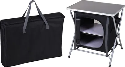 Image de Redcliffs Armoire de camping pliante noir 60x45x64 cm