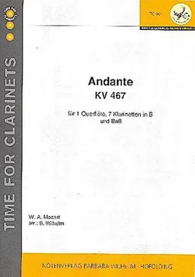 Produktbild von Andante KV467 für Flöte, 7 Klarinetten und Fagott (Bass) Partitur und Stimmen