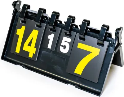 Produktbild von Pegasi Tischtennis-Anzeigetafel - Score Board - Sport Flip Anzeigetafel - Spielstandanzeige - Schwarz
