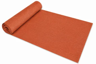 Produktbild von Tischläufer 40x140 cm terracotta Leinenoptik beschichtet Lotuseffekt Tischband Mitteldecke