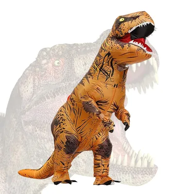Aufblasbares Dinosaurierkostüm 150-190 cm, grün, für Erwachsene & Kinder