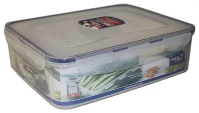 Immagine prodotto di Contenitore per alimenti - Rettangolare - 3,9 litri - Con coperchio - Ermetico e impermeabile