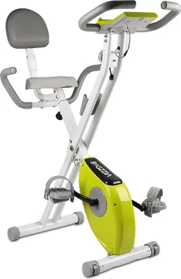Zdjęcie produktu dla Rower treningowy Bigzzia, składany rower treningowy, rower stacjonarny X-bike, ergometr fitness z oporem magnetycznym, do 100 kg