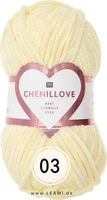 Produktbild von Creative Chenillove Rico Chenille (100g/110m) 03 vanille