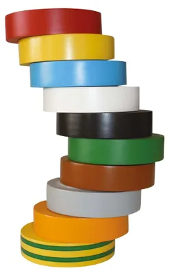 Immagine prodotto di Nastro isolante, confezione da 10, 15 mm, 10 m, colori assortiti