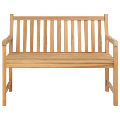 Zdjęcie produktu dla Ławka Ogrodowa, 114 Cm, Lite Drewno Tekowe Lumarko!