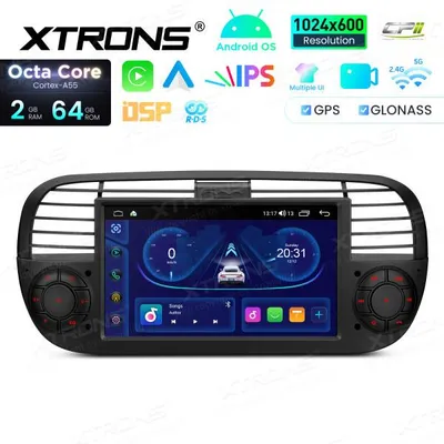 Obrázek produktu pro Xtrons IDS7050FLB, Android autorádio pro Fiat 500 (2007-2015), 7 palců, navigace, 64 GB