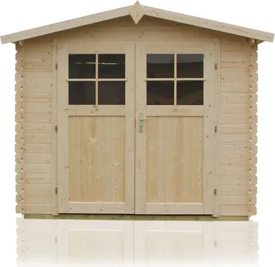 Produktbild von Gartenhaus Sommerruhe 3 - 3,40 x 3,40 Meter aus 28 mm Blockbohlen