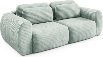 Immagine prodotto di Golgi - Divano Letto 2 Posti, 266x121 cm Verde Chiaro, Contenitore