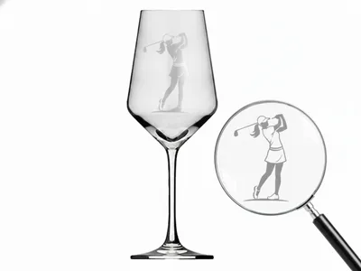 Produktbild von Valhalla Weinglas für Golferin 1 Stück 350ml spülmaschinenfest