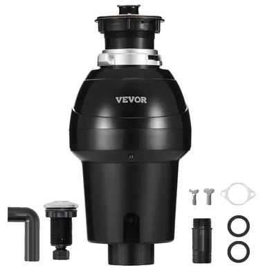 Imagen del producto de VEVOR, Triturador de residuos de cocina, triturador de alimentos, 1 HP, sistema de trituración de residuos alimenticios, montaje fácil, 3960 RPM