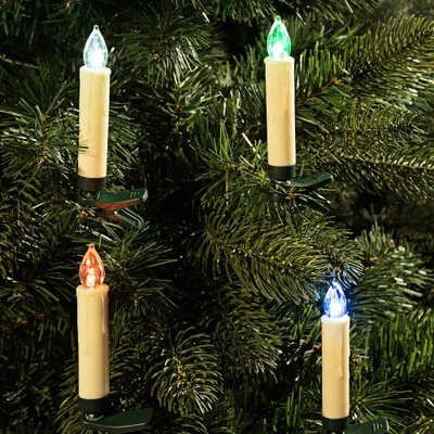 Produktbild von Vánoční svíčky na stromeček 30 LED | barevné