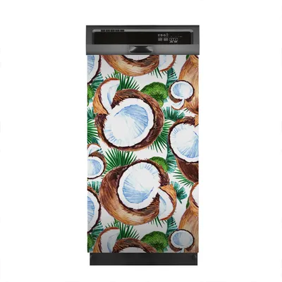 Produktbild von Aufkleber sticker 45x80 cm Dekorative folie Spülmaschine - Exotische Frucht Kokosnuss