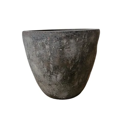 Produktbild von Blumentopf Übertopf Pflanztopf Vintage Look Grau/Braun Steingut °19cm/Höhe 19,5cm