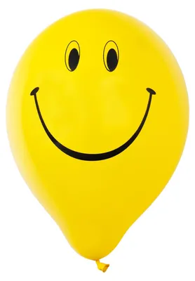 Produktbild von 72x Luftballons "Smiley" gelb Ø25cm