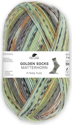 Produktbild von Pro Lana Golden Socks MATTERHORN 100 g 4-fach Sockenwolle mit Farbverlauf Farbe 450.03