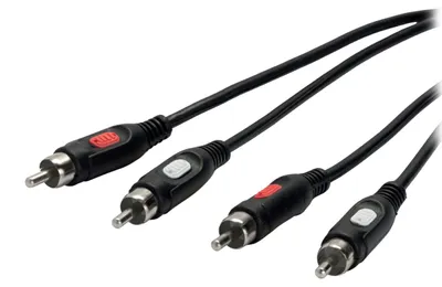 Produktbild von Audiokabel, 2 Cinch-Stecker auf 2 Cinch-Stecker