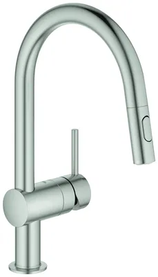 Produktbild von GROHE 32321DC2, Ziehen, Stahl, Hebelgriffe, Einzelbild, Super steel, 1/2"