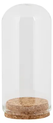 Imagen del producto de Campana de vidrio Clayre & Eef, diámetro 5 cm, altura 10 cm, transparente