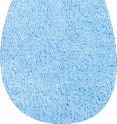 Produktbild von Badematte >WC-Deckel< in hellblau, 100% Polyacryl SUPERSOFT - 50x47x1,7 (LxBxH)