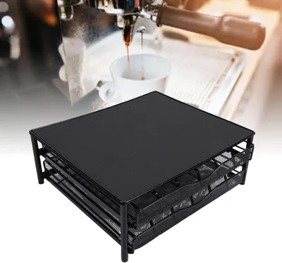 Produktbild von Organizer zur Aufbewahrung von Kaffeekapseln, robuste Schublade für Zuhause, Büro und Kaffeebereich aus Kohlenstoffstahl